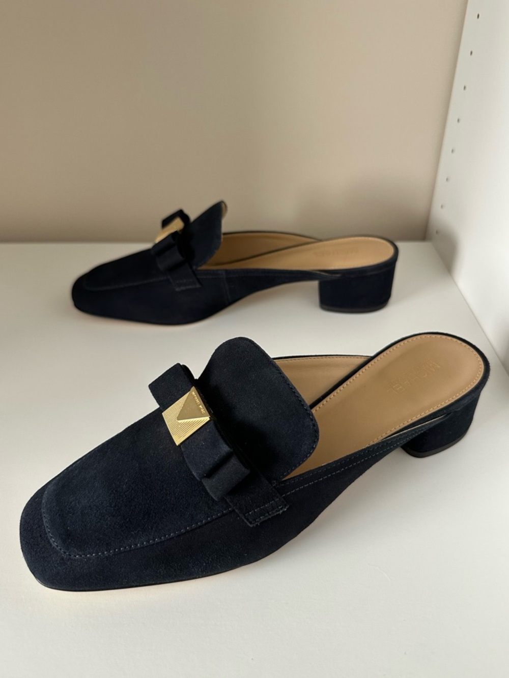 MK Caroline Mule in Navy Suede